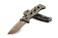 Benchmade Adamas CPM-CruWear Steel Drop Point FDE G10 Pocket Knife 275SFE-2
