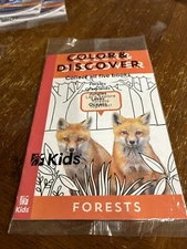 2024 Chick-fil-A Kids Meal Activity Book "Color & Discover" Forests New NIP