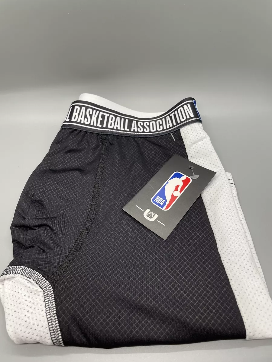 NBA Men's Athletic Wear Black & White Boxer Briefs Underwear Small Spandex  NWT