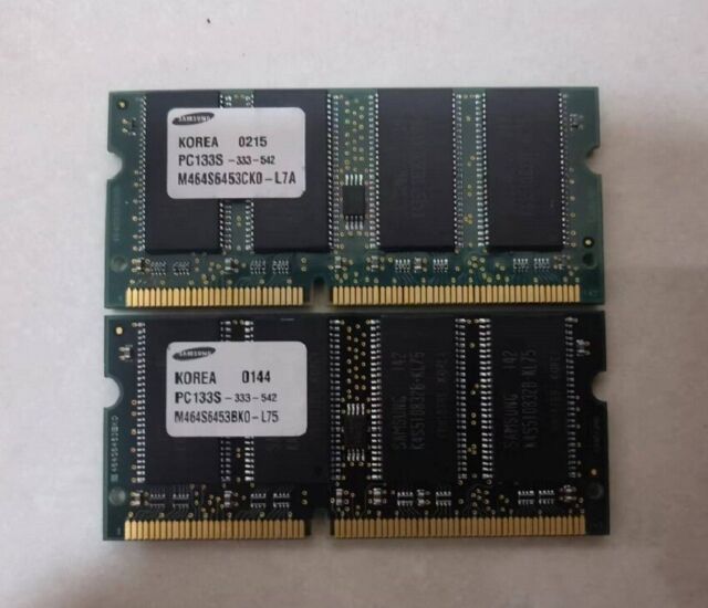 1 GB 2 x 512 MB PC133 133 MHz 144 pin SDR SDRAM computer portatile memoria RAM-