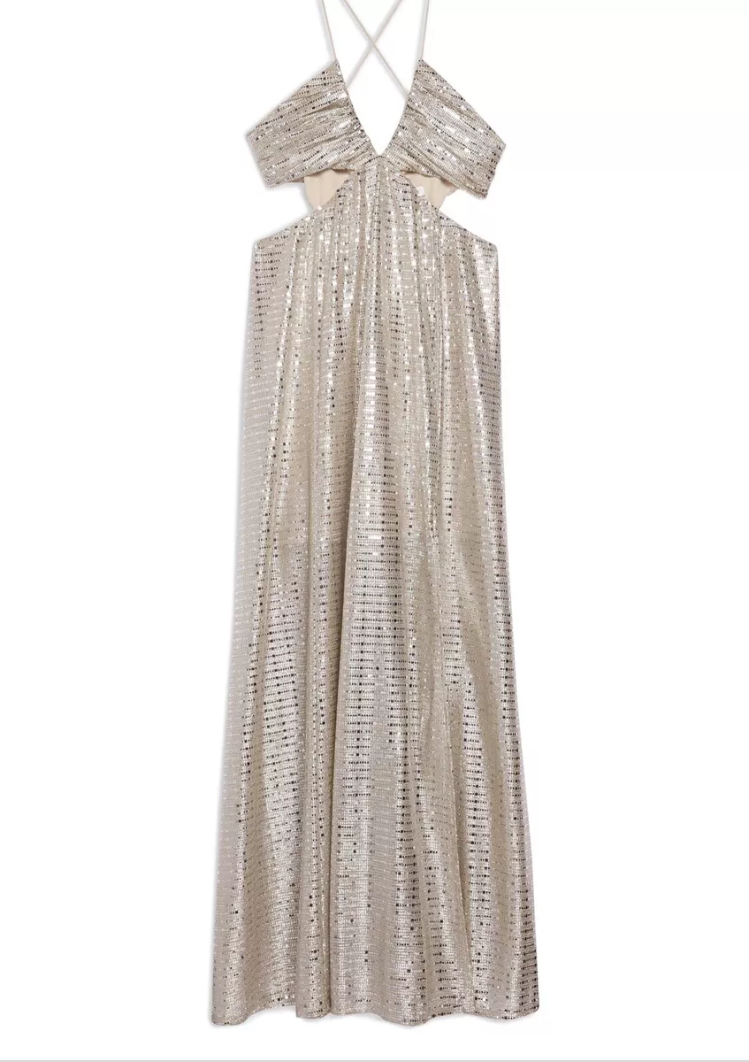 Topshop silver store sparkly dress