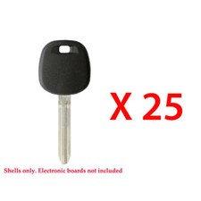 Key Shell Case Compatible With Toyota Uncut Blade Non Chip Tr47 25 Pack
