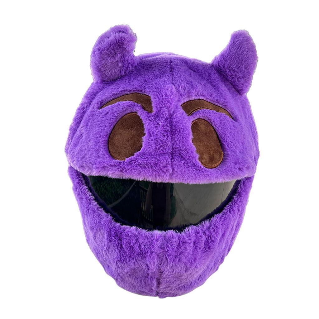 Devil Motorcycle Helmet Cover Cute Soft Warm Motorbike Accessories