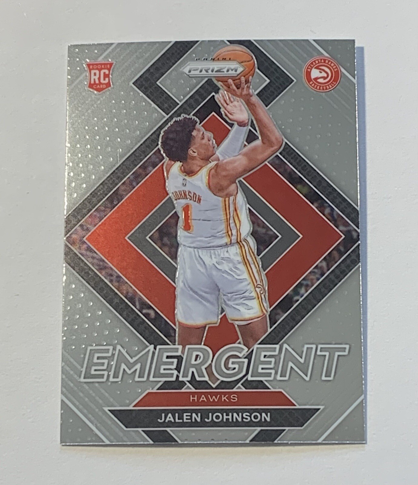 2021-22 Panini Prizm Jalen Johnson Emergent RC #18 Atlanta Hawks