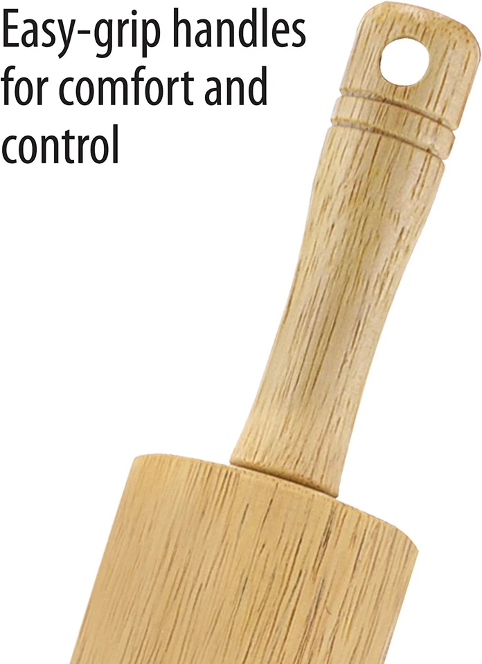 Farberware Classic Wood Rolling Pin, 17.75 Inch, Natural - Image 4 of 4