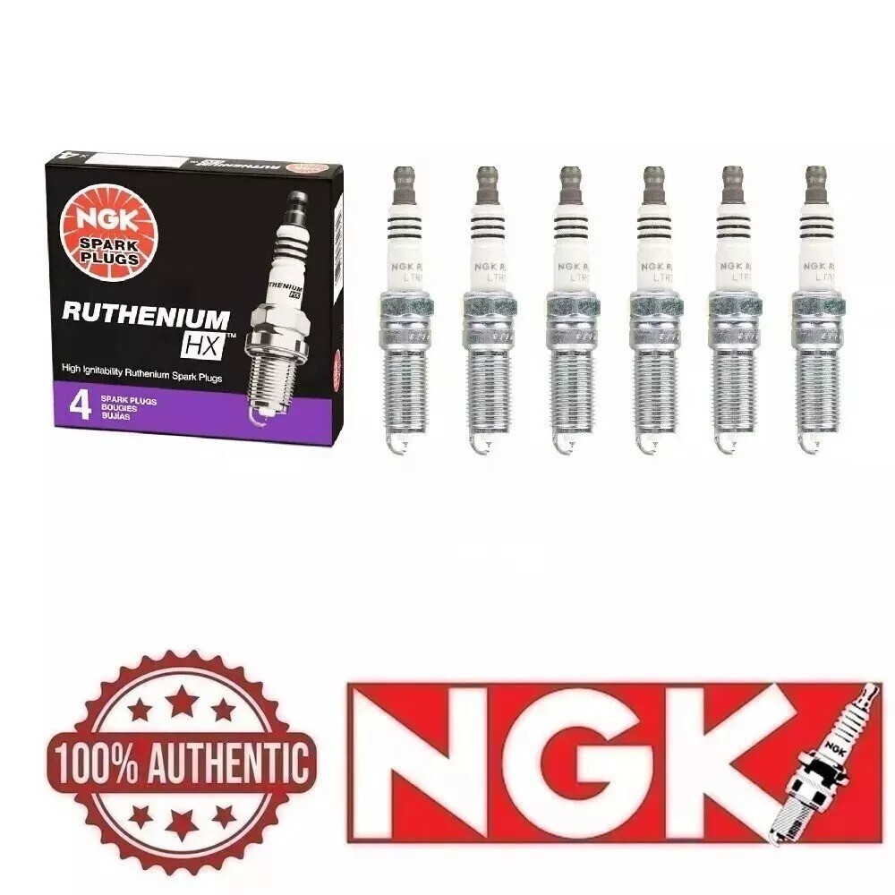 NGK RUTHENIUM HX Spark Plugs LFER7BHX 95125 Set of 6