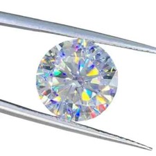 3 Ct Certified Natural Round Cut White Diamond D Grade VVS1 + 1 Free Gift