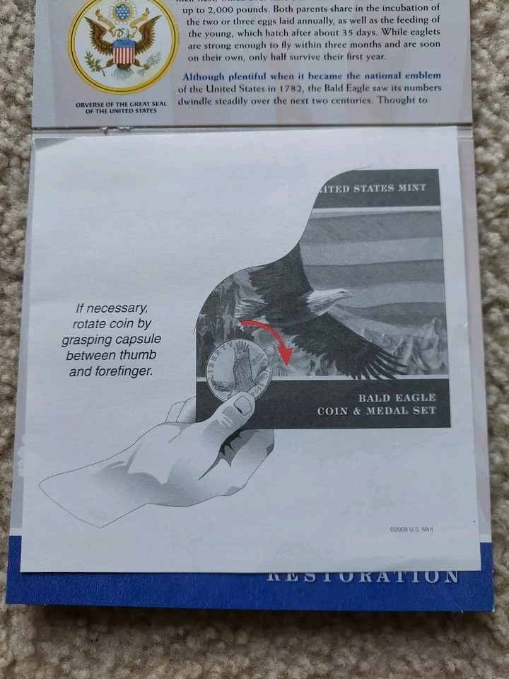 2003 United States Mint Bald Eagle Silver Coin and Medal Set - Image 4 of 4