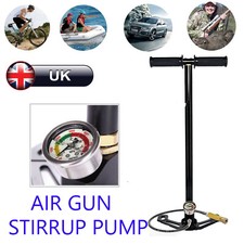 4500PSI AIR GUN RIFLE PUMP FILLING PUMP STIRRUP 3 STAGE CHARGER PCP AIRGUNS