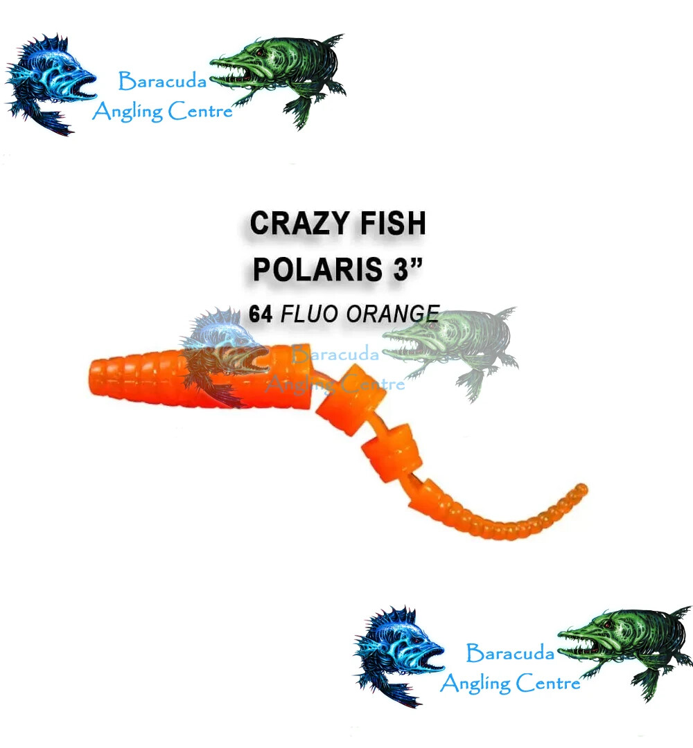Crazy Fish Polaris 3 - 8 Esche Morbide Da 68mm Multicolore - Pesca In Acqua Dolce