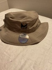 MISSION Cooling Bucket Hat, UPF 50, 3" Wide Brim Sun Hat UPF 50 Khaki