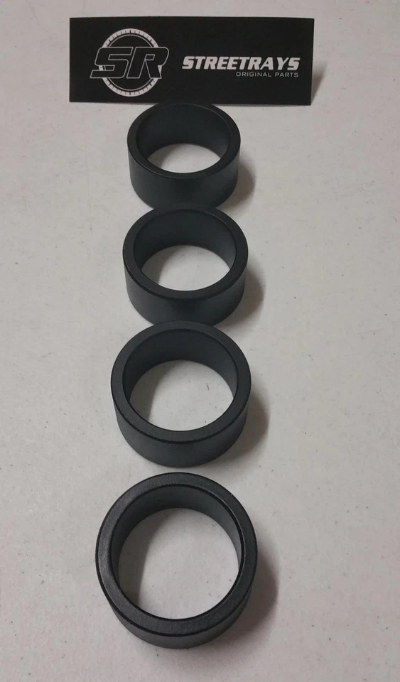 SR Yamaha Big Bear Wolverine 350 400 450 ATV Complete 2.5" Lift Spacer Kit BLACK — 第 3/4 张图片