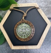 22-28  Sweater Leather Necklace With 2  Wood Pendant New Free Ship B3112