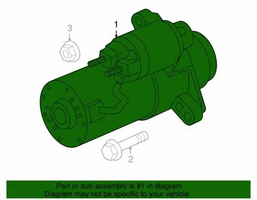 Genuine GM 2006-2008 Buick Chevrolet GMC Hummer Colorado Starter Motor 89017846 - Image 2 of 2