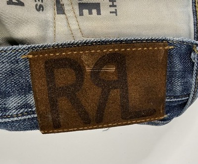 RRL トレー RRL Ralph Lauren DOUBLE RL Low Straight Jeans Mens 34x32 Japan