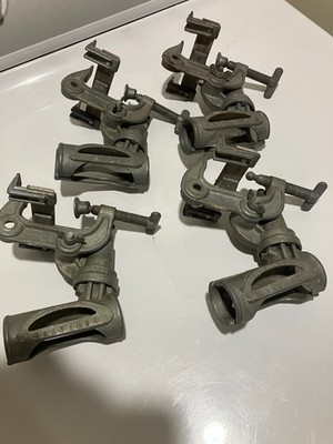Four 4 Down East Fishing Pole Rod Holders with  Single clamp Model Sportscraft