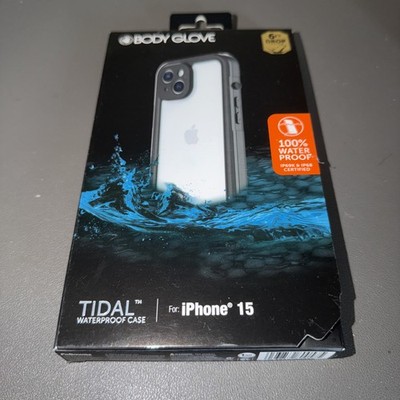 Body Glove Tidal Waterproof Case for iPhone 15   Black/Clear Open Box