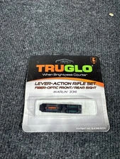 TRUGLO Lever Action Rifle Fiber Optic Front/Rear Sights for Marlin 336 (TG109)