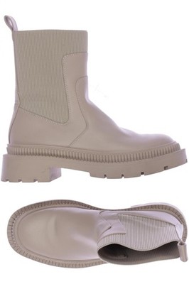 MANGO Stiefel Damen Boots Damenstiefel Winterschuhe Gr. 37 Beige #5xmsodb