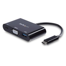 StarTech.com USB-C VGA Multiport Adapter - USB-A Port - with Power Delivery USB