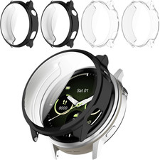 4 Pack for Garmin Venu 4 41Mm Screen Protector Case, Soft TPU Bumper Full Covera