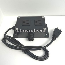 Control Power Box Pedicure Massage Spa Chair Drain Pump 2 Outlets 1 Air Switch