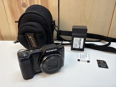 Olympus Stylus SZ-15 16.0MP Digital Camera w/3 Batteries, Charger & Case Bin CP