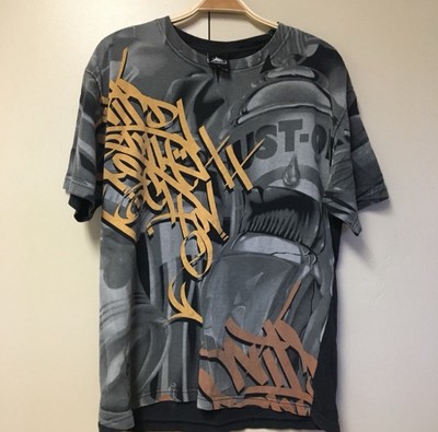 Vintage Wild Style Technicians Graffiti T-Shirt Sz Large B-Boy Brand Y2K Hip Hop