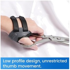 CMC Thumb Brace with Shape-memory Splint - Black, Left Hand