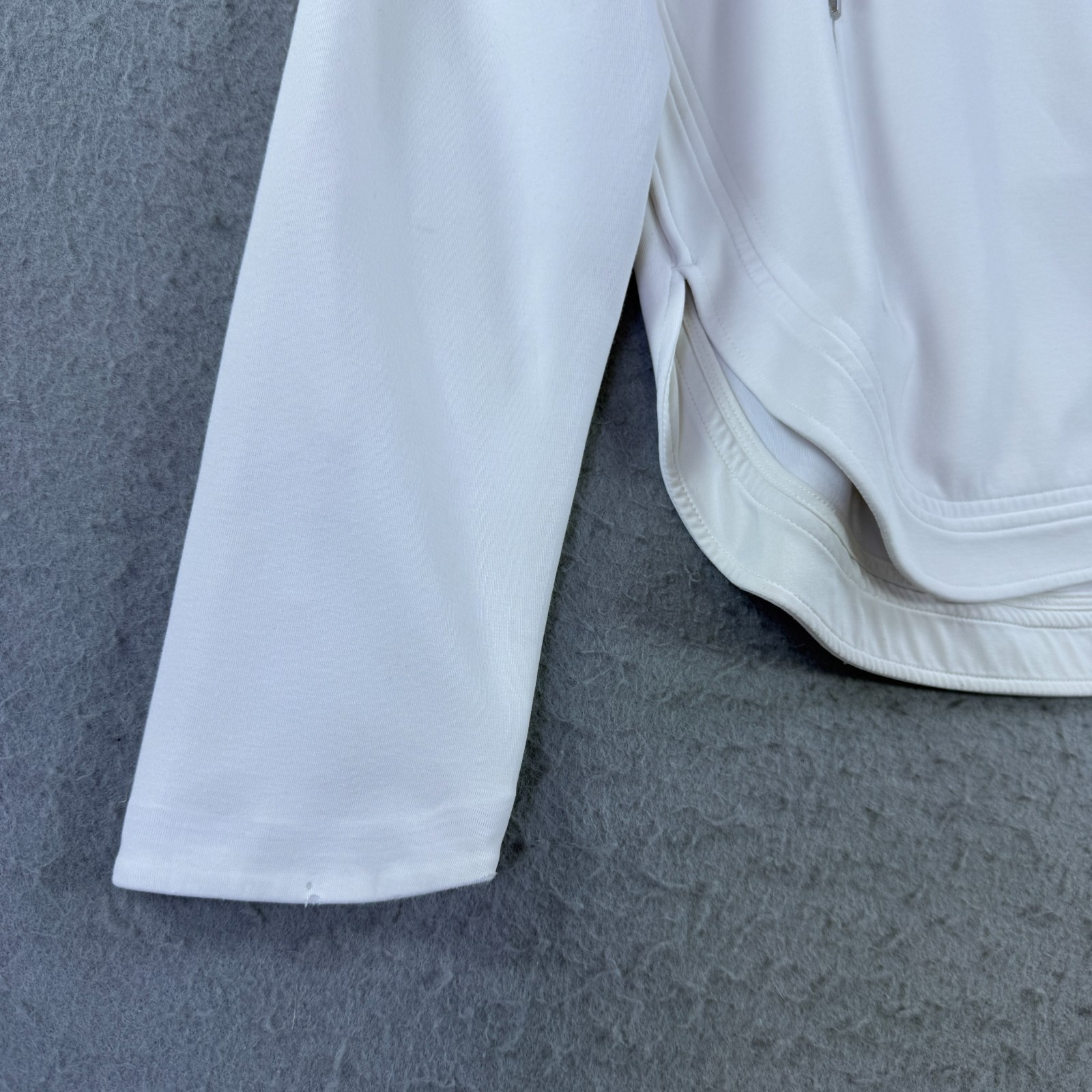 Athleta Interval Jacket Full Zip White Ivory Size… - image 10