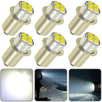 #ad #ad 6Pcs P13.5S White LED Bulbs 18V For Ryobi XPR18 P700 P701G P703 P704 Flashlight $15.99