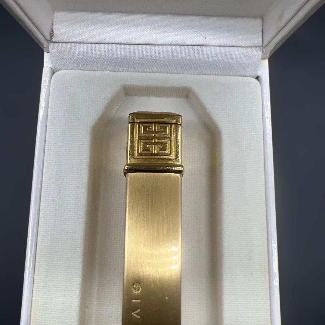 GIVENCHY Gold Logo Lighter Slim Used with Box Rare thumbnail 3