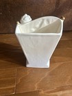 Inarco Angel Cherub Harp Planter  Xmas Holly Berry Stripe Trim Japan E 762 Vtg — photo 4