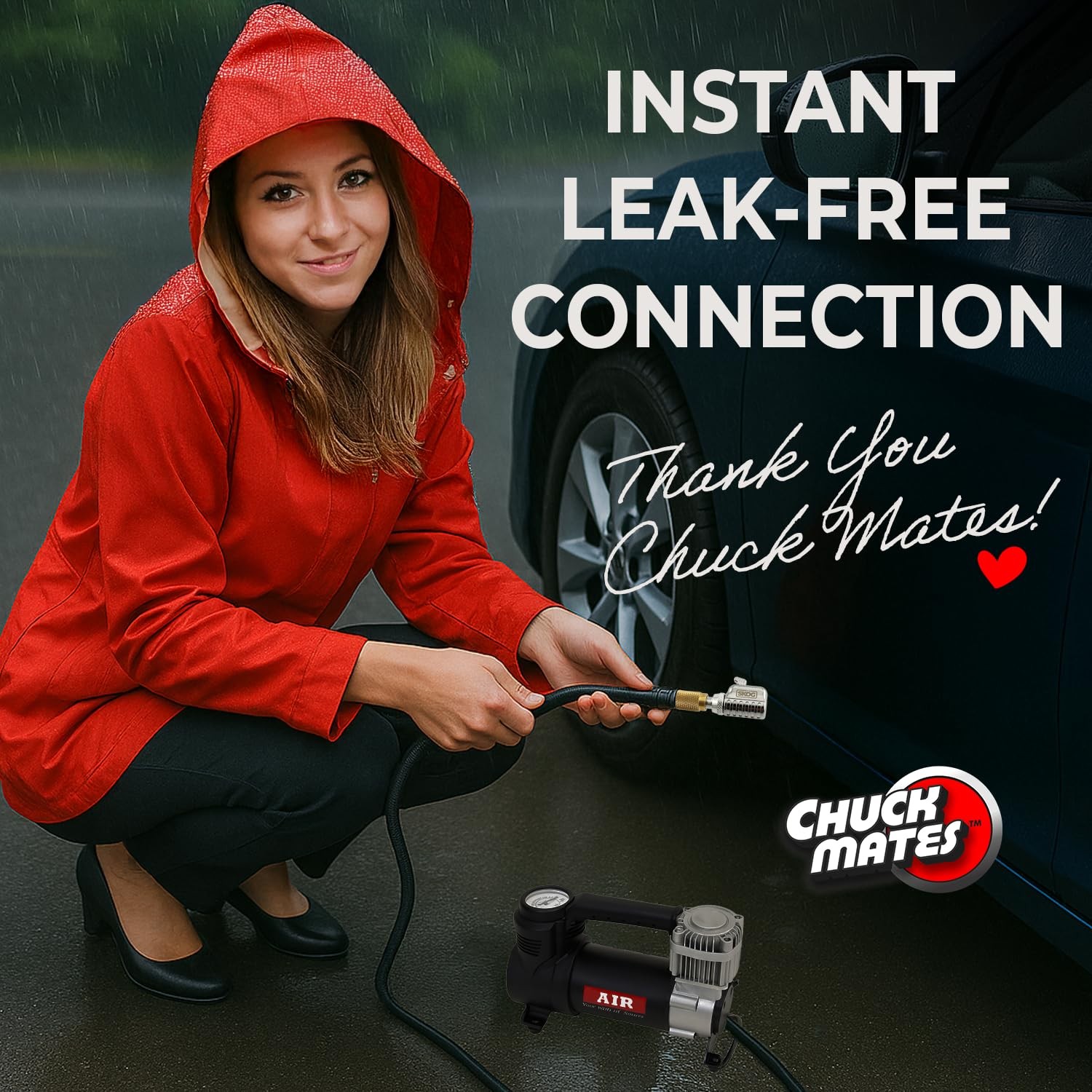 Chuck Mates™ Platinum Quick-Connect RatchetSeal™ Tire Inflator