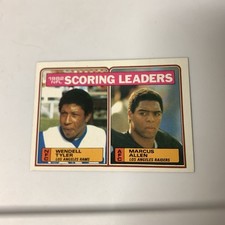 1983 Topps NFL  1982 Scoring Leaders Wendell Tyler & Marcus Allen