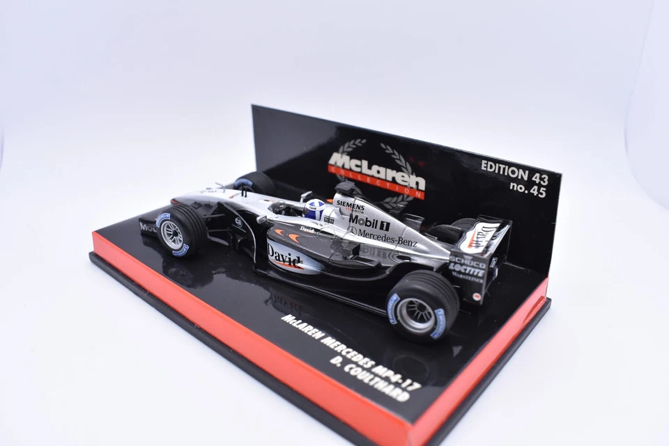 Model Car Formula 1 F1 1:43 McLaren Mercedes MP4-17 Minichamps Coulthard - Image 4 of 4