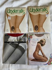 Vintage women  s Assorted Nylons pantyhose Collection mixed styles colors Sz S