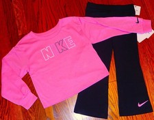 NIKE SPORT AUTHENTIC TODDLERS GIRLS BRAND NEW ORIGINAL 2Pc SET Size 4, NWT