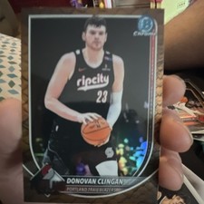 Topps Chrome Basketball 2024 Donovan Clingan #214 Rookie Portland Trail Blazers