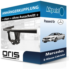 Für Mercedes E-Klasse Cabriolet 01.2010-08.2017 ORIS Anhängerkupplung starr neu