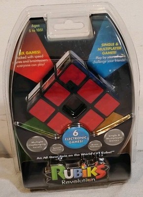 RUBIK'S CUBE Revolution Model 3000 - Six Electronic Games Sealed 2007 New READ