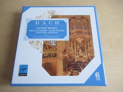 Bach-Sacred Works-Short Masses, Oratorio, Mass in B Minor-Herreweghe-6er CD Box