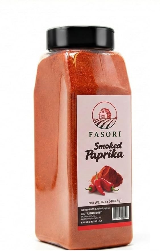 Pimentón ahumado, 16 oz - rico sabor ahumado para cocinar, asar a la parrilla y...