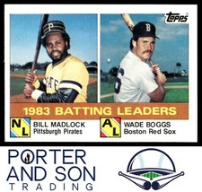 Bill Madlock / Wade Boggs 1983 Batting Leaders 1984 Topps #131 Baseball Card