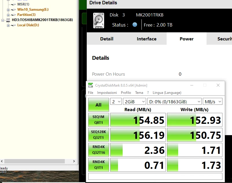Hard Disk HD TOSHIBA MK2001TRKW 2TB 7.2K 16MB SAS-2 3.5'' Zero Ore uso = NUOVO - Immagine 4 di 4