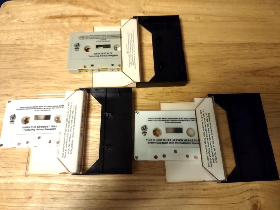 Jimmy Swaggart Cassette Tapes Lot: Greatest HIts Sawdust Trail What Heaven Means - Image 3 of 3