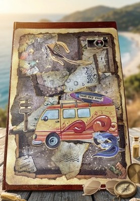junk journal buch, Notizbuch, Handarbeit, Reisen