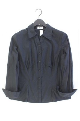   Vivien Caron Langarmbluse Bluse für Damen Gr. 42, L schwarz aus Baumwolle  