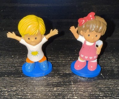 Mattel Little People Figures Eddie and Mia Cake Toppers, Busy Book Replacements