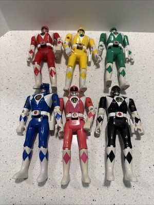 6 Auto Morph Bandai Power Rangers 5.5  Action Figures - 1993 (All Members)